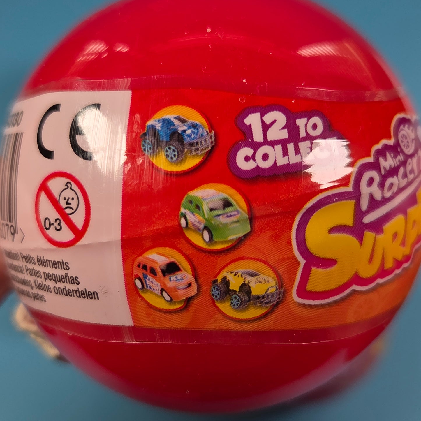 5x Mini Racerz Surprize Ballz Mini Pullback Car
