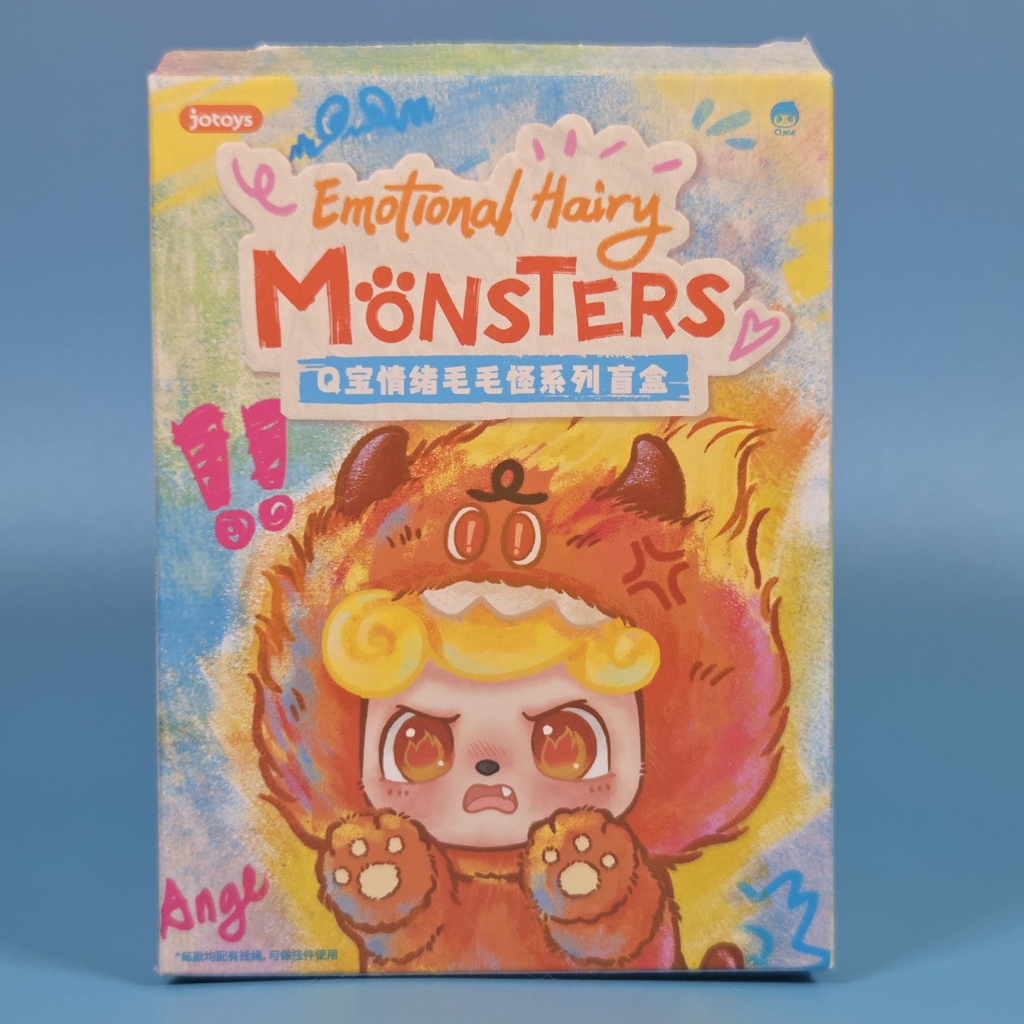 JOTOYS Q.kid Emotional Hairy Monsters Plush Charm - Delight