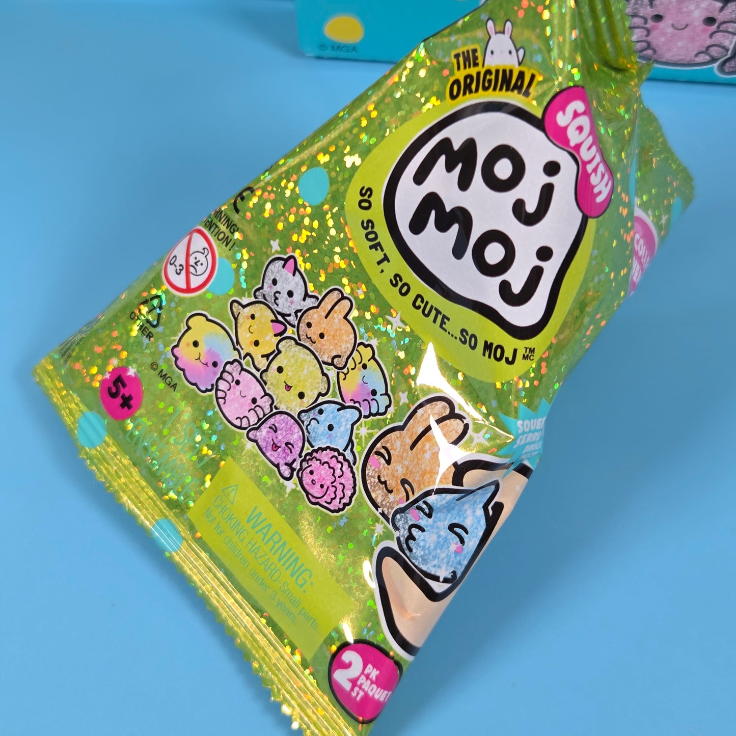 14x Moj Moj The Original Squish Series 1 Blind Bags & Display Case (CDU)