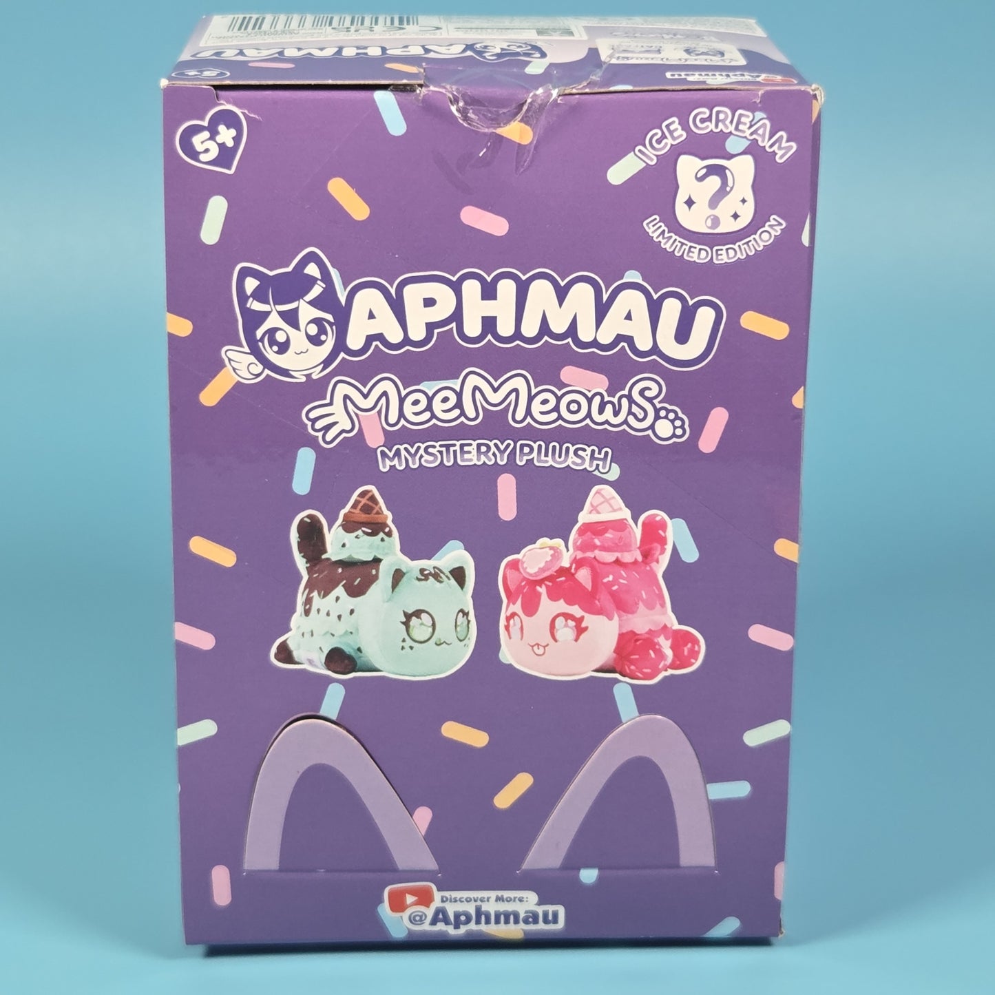 Aphmau MeeMeows Ice Cream Plush - Strawberry Cat