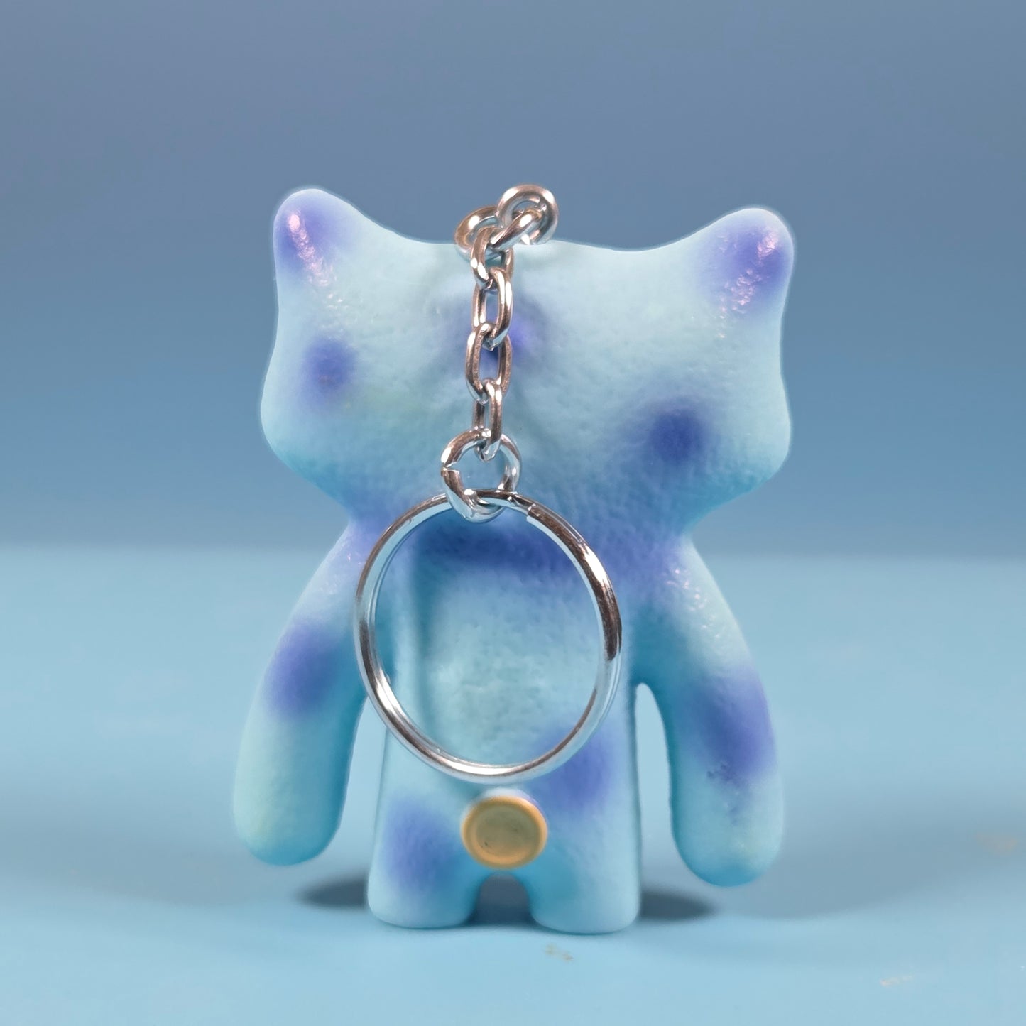 Fugglers Bag Keyring - Wide-eyed Weirdo (Blue Tied Dye)
