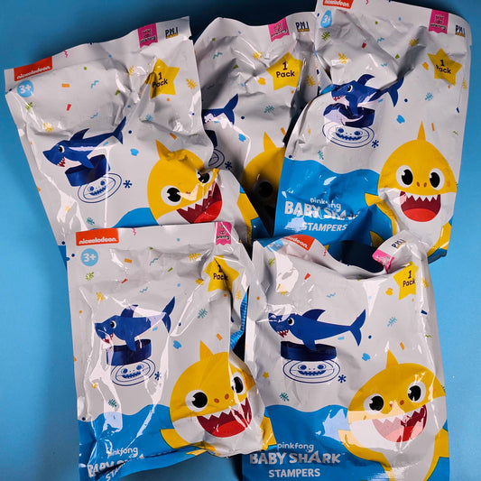 5x Baby Shark Stampers Blind Bags Bundle