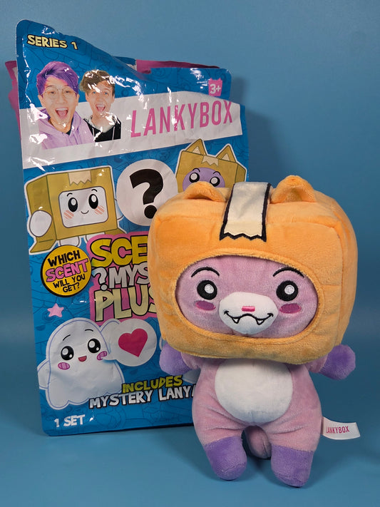 LankyBox Scented Mystery Plushie - Donut Foxy 11 inch Plush & Lanyard