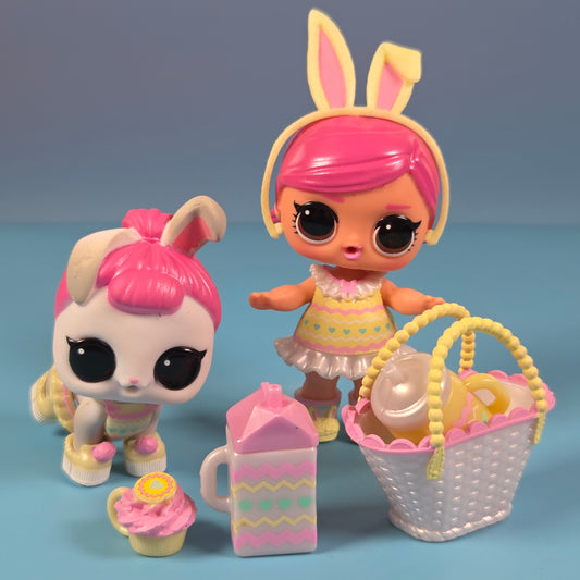 LOL Surprise Pastel Party Set inc Hops Tot Doll and Pet