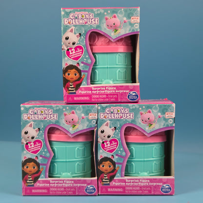 3x Gabby's Dollhouse Surprise Figure Capsules