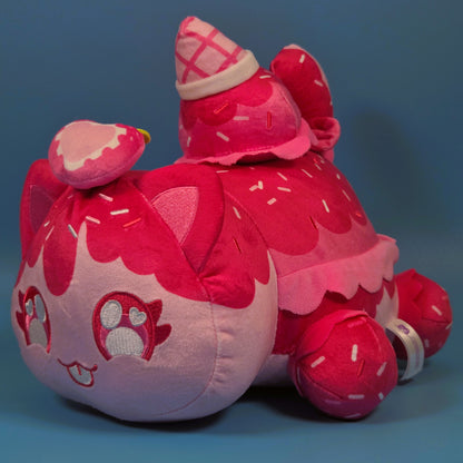 Aphmau MeeMeows Ice Cream 11" Plush - Strawberry Cat
