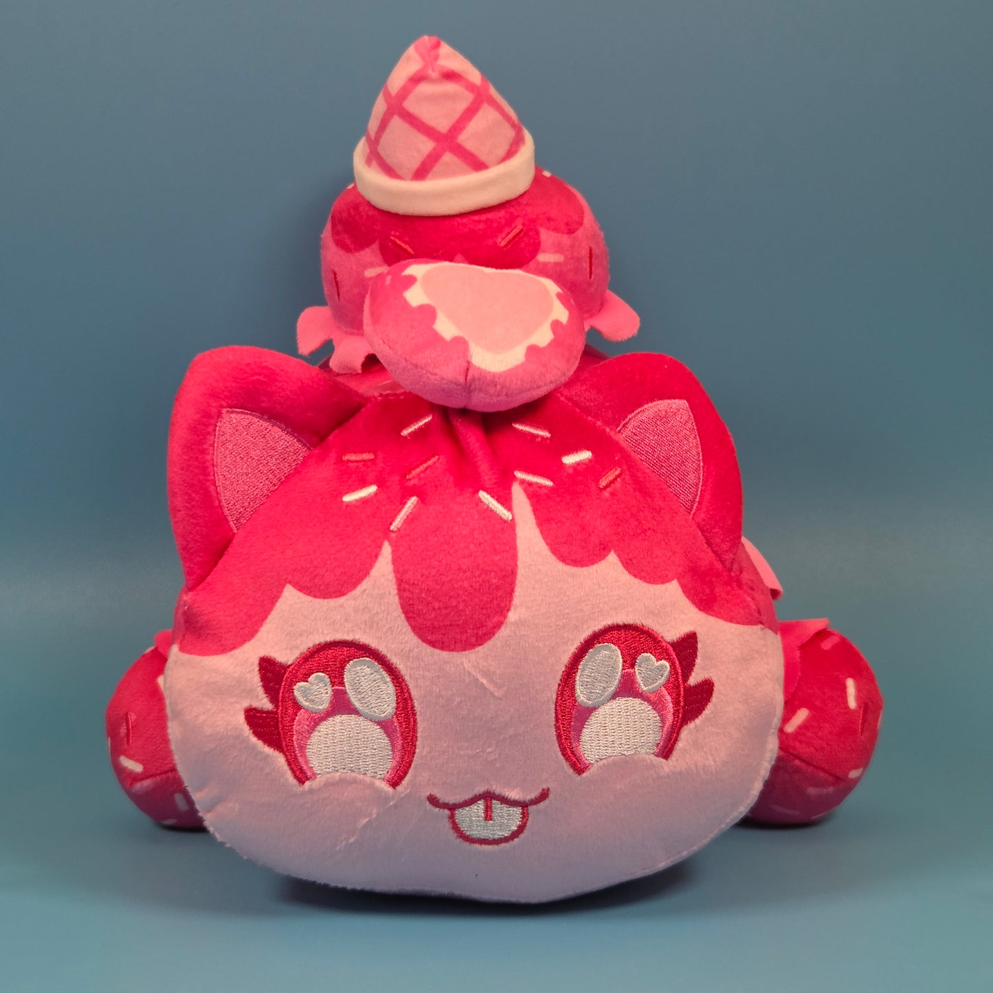 Aphmau MeeMeows Ice Cream 11" Plush - Strawberry Cat