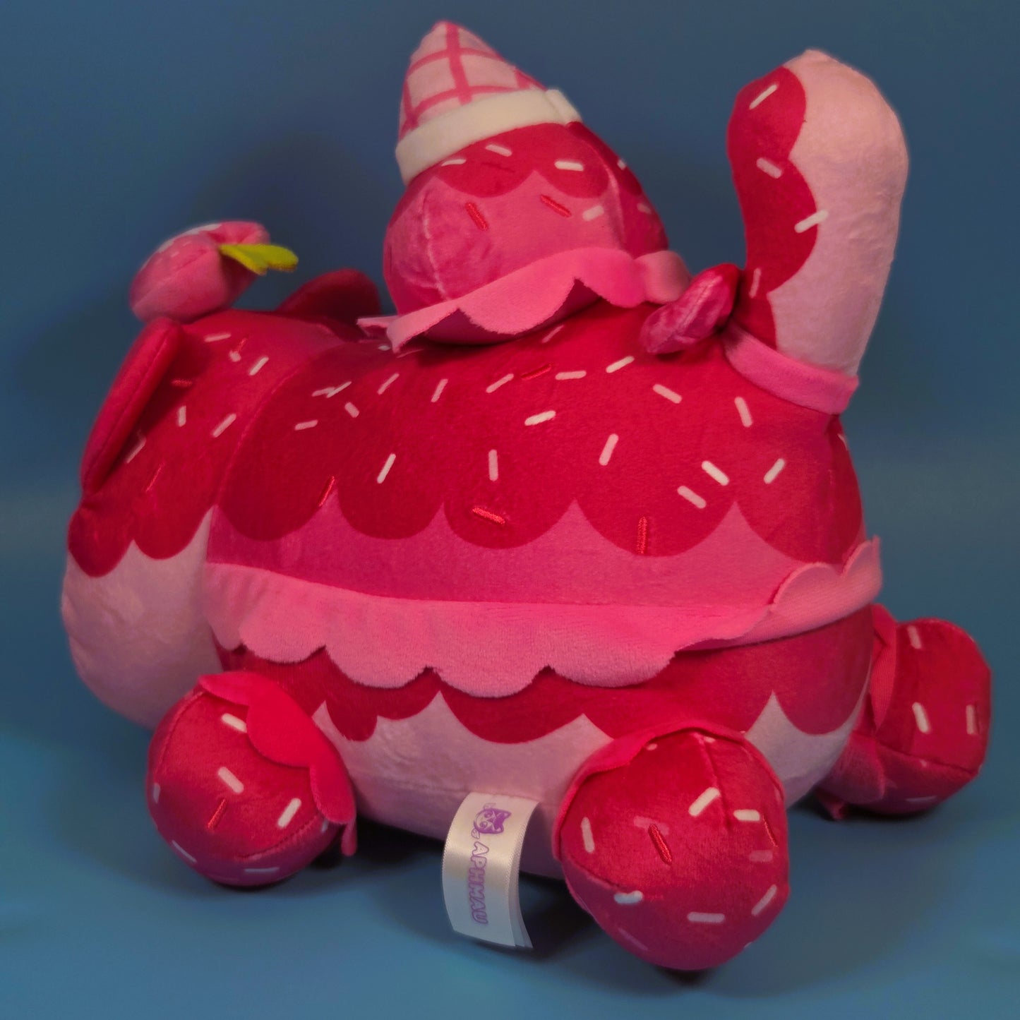 Aphmau MeeMeows Ice Cream 11" Plush - Strawberry Cat