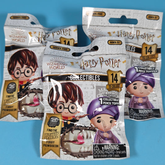 3x Harry Potter Collectibles Series 5 Pencil Toppers Bundle