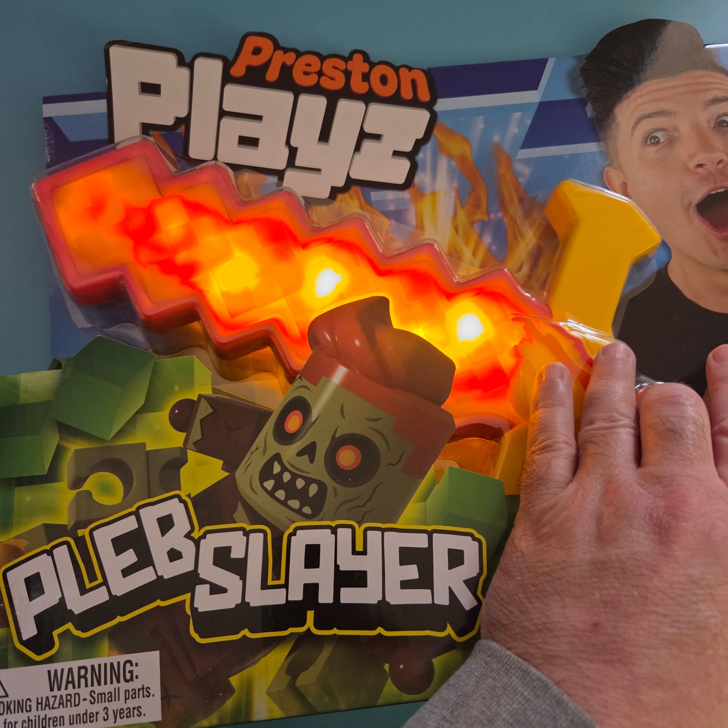 PrestonPlayz Pleb Slayer Sword - 40cm/16inch & Light Up Effects