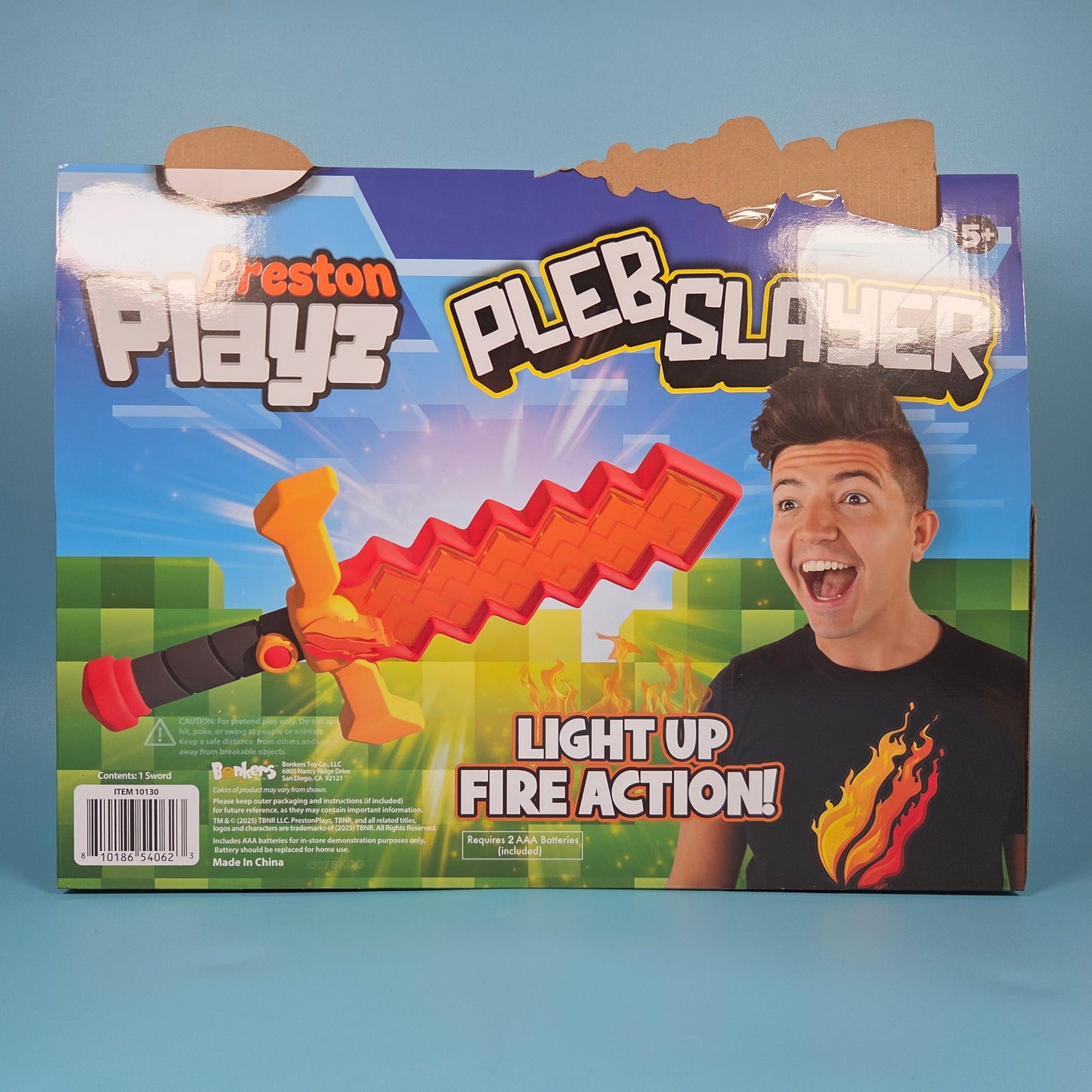 PrestonPlayz Pleb Slayer Sword - 40cm/16inch & Light Up Effects
