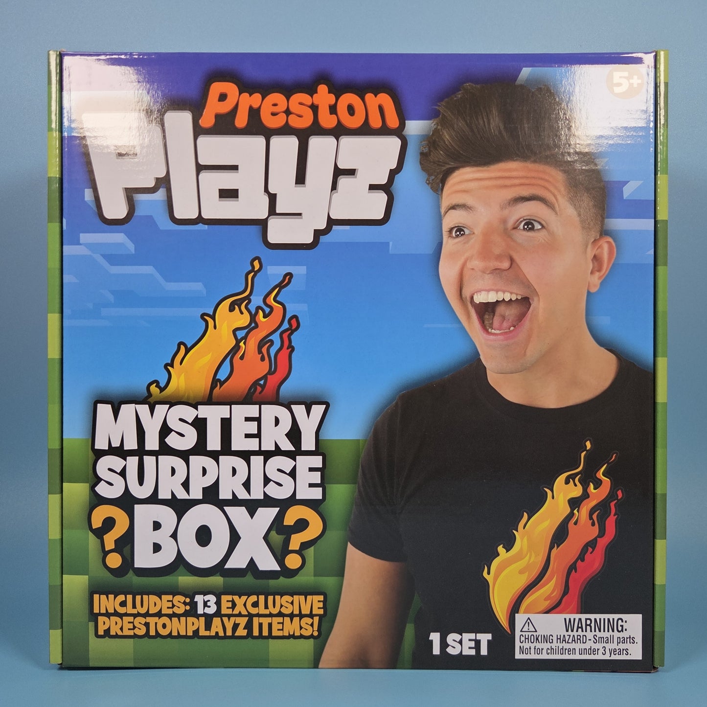 PrestonPlayz Mystery Surprise Box inc Plush, Mini Figures, Squishy, Desk Holder
