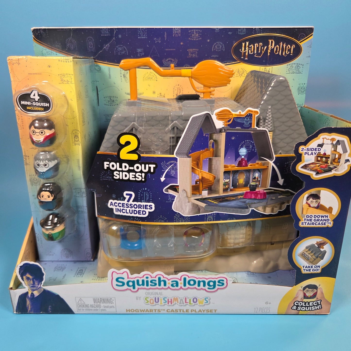Squishmallows Squish-a-Longs Harry Potter Hogwarts Castle Playset
