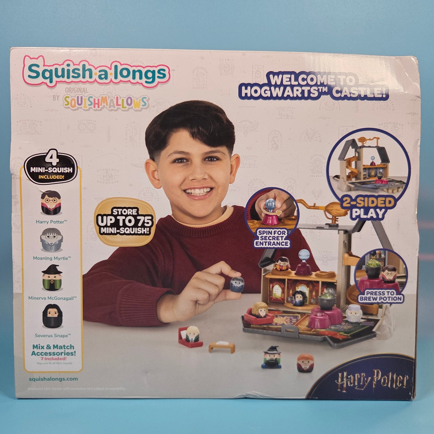 Squishmallows Squish-a-Longs Harry Potter Hogwarts Castle Playset