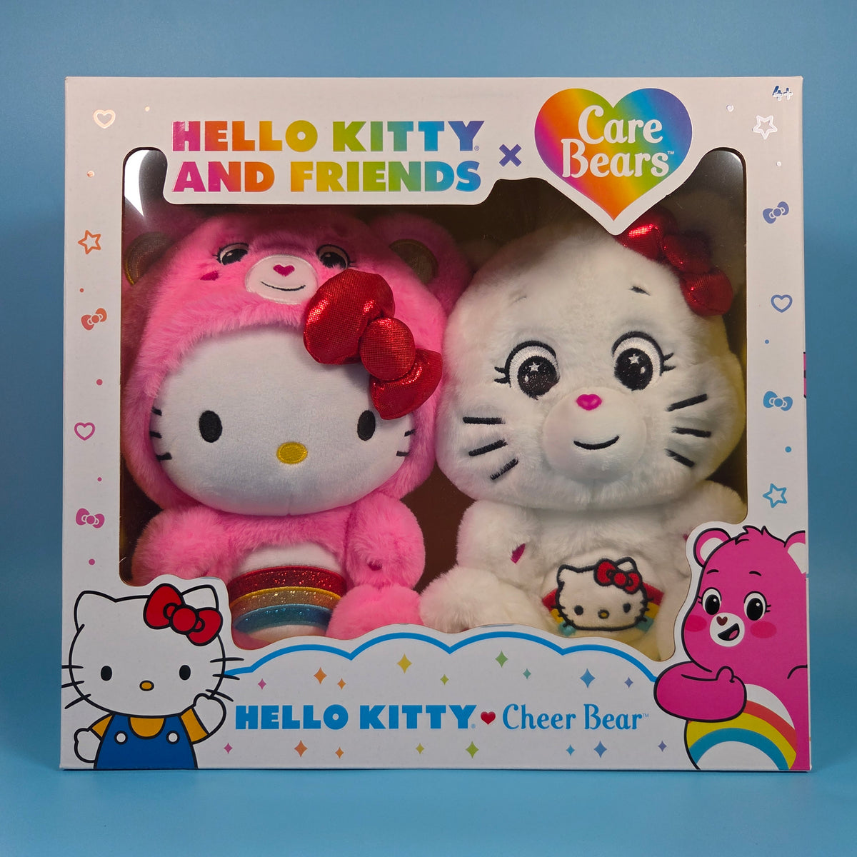 Care Bears x Hello Kitty and Friends Plush 2 Pack - Hello Kitty & Cheer Bear