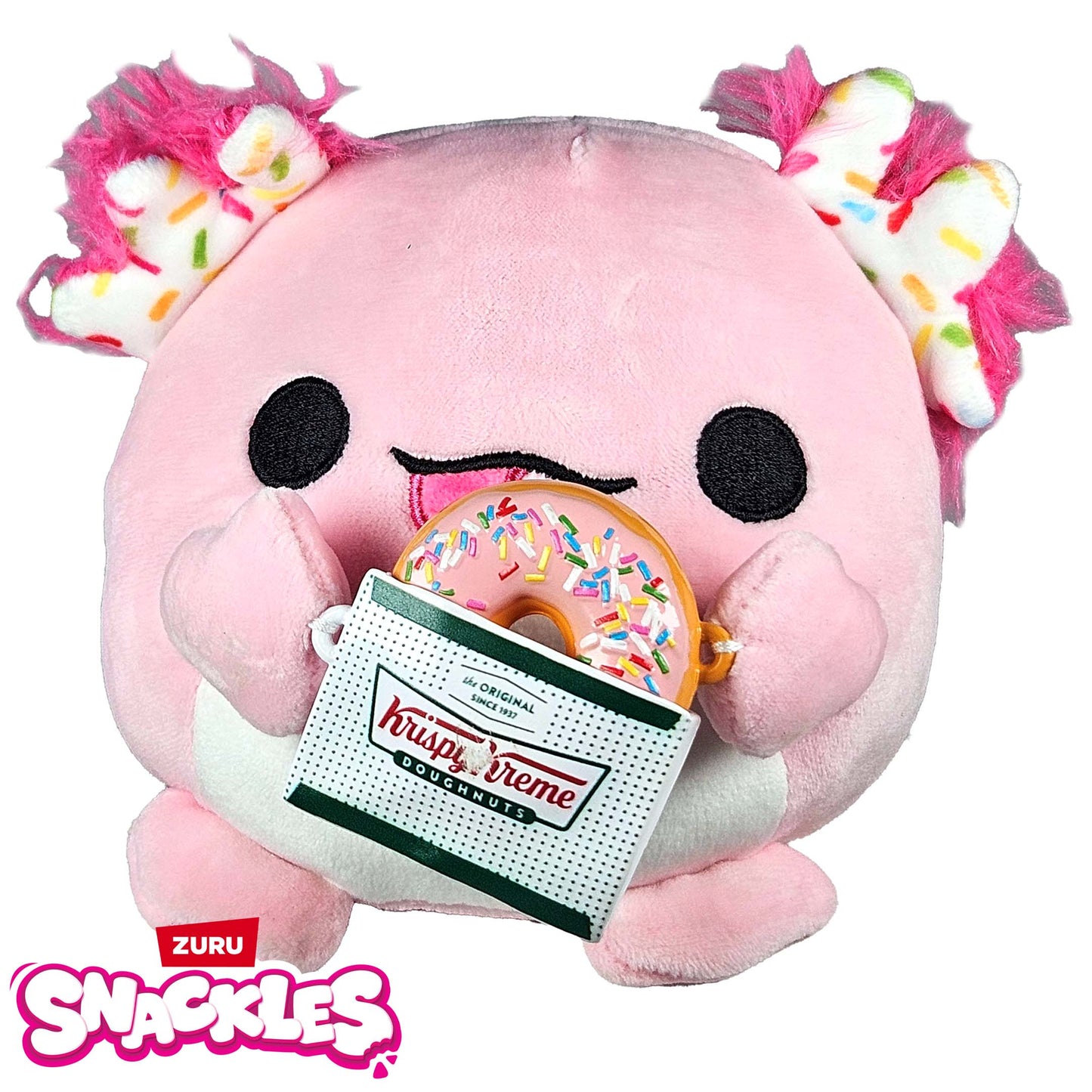 Zuru Snackles Series 2 Plushies - Abbie Axolotl Krispy Kreme