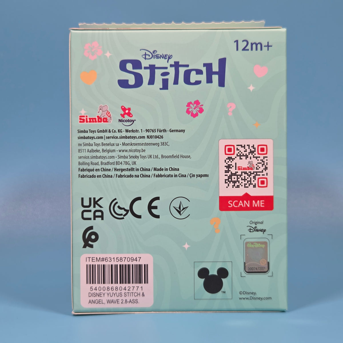 Disney YuYus Series 2 Stitch & Angel - Angel (Highland Cow)