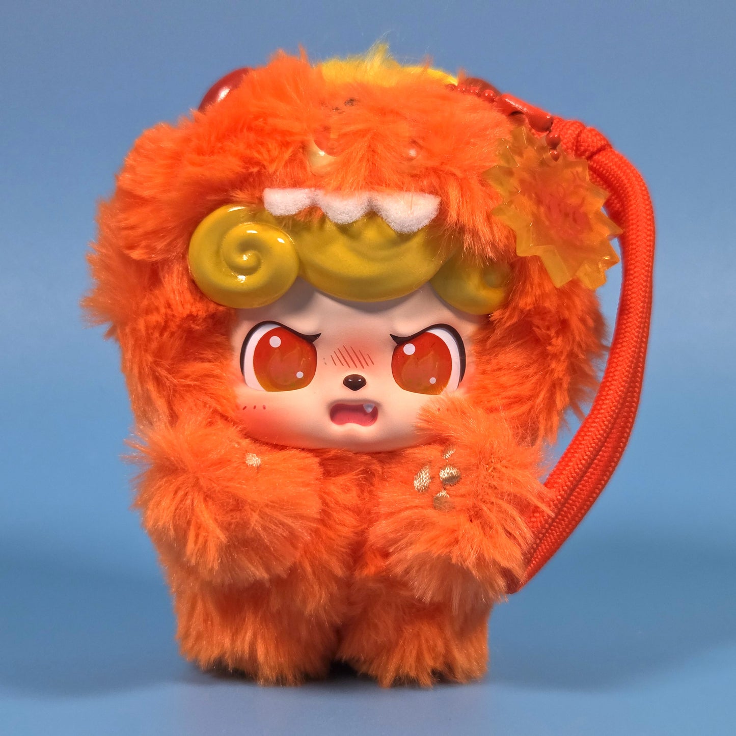 JOTOYS Q.kid Emotional Hairy Monsters Plush Charm - Anger