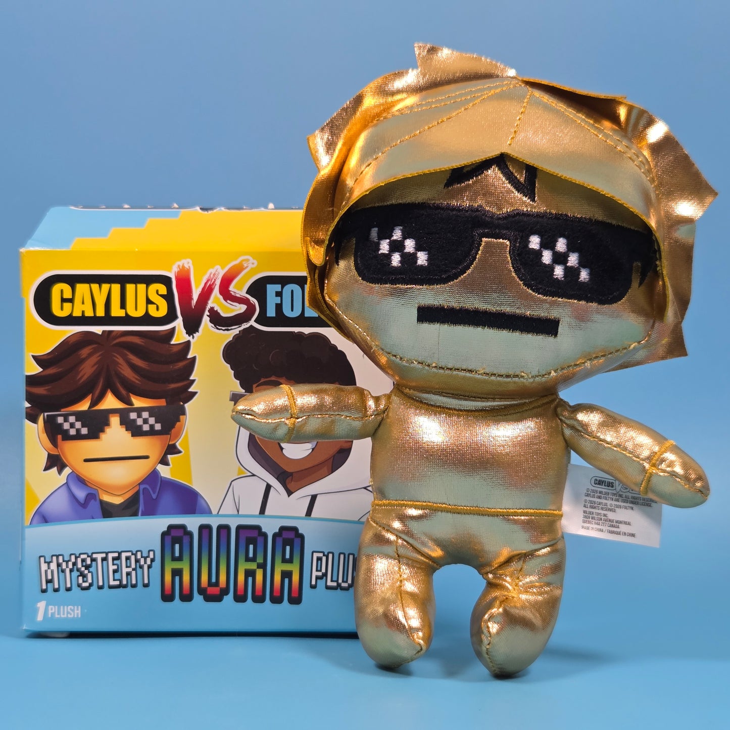 Caylus vs Foltyn Mystery Aura Plush - Aura Caylus
