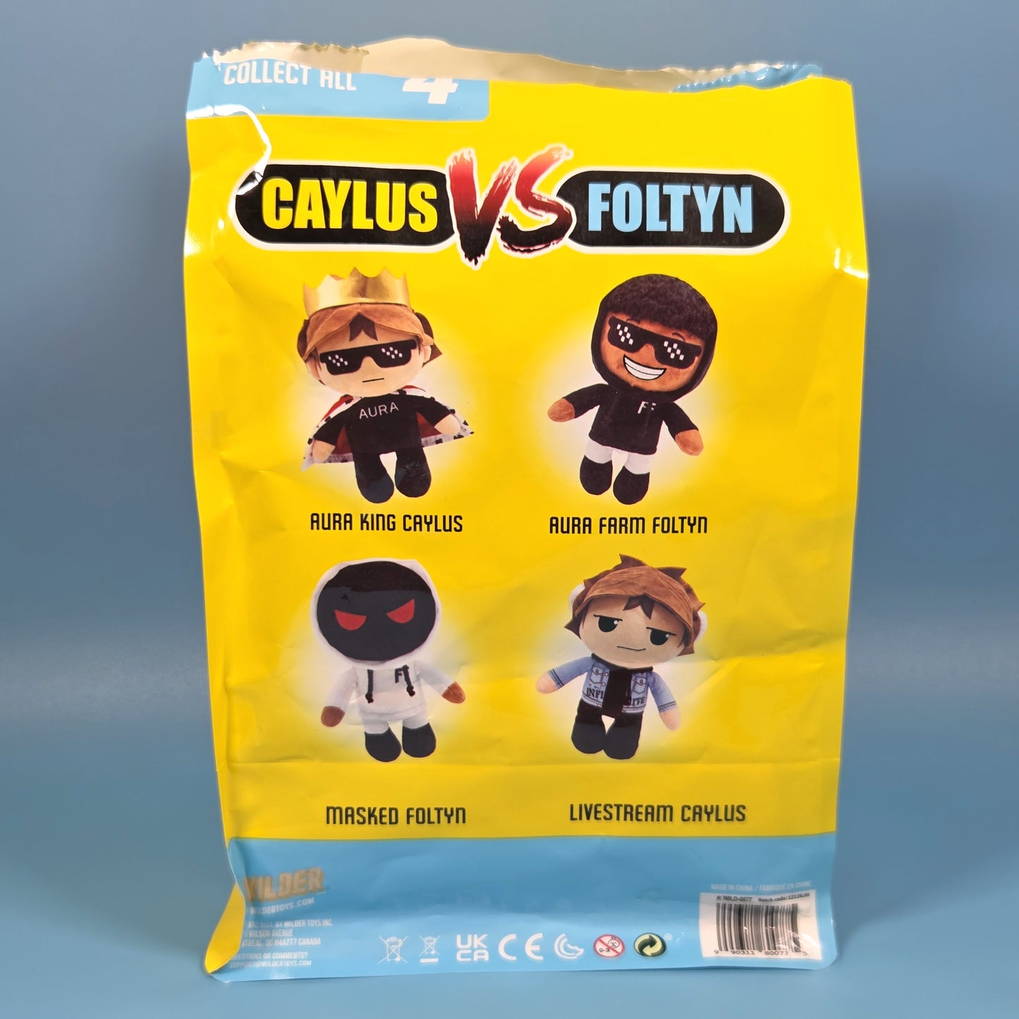 Caylus vs Foltyn 11" Mystery Aura Plush - Aura Farm Foltyn