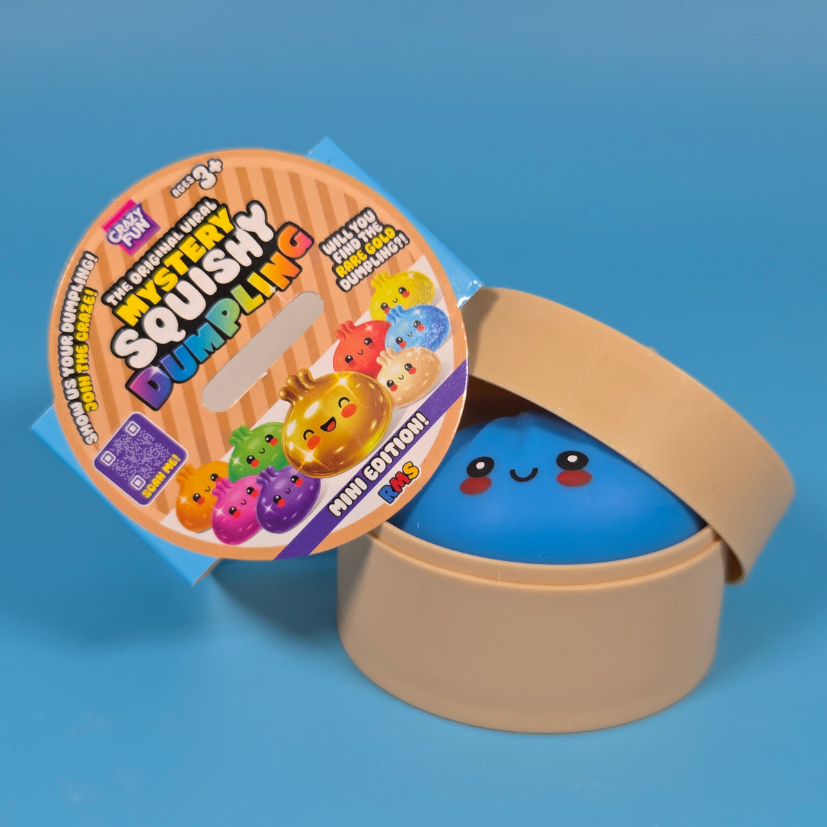 RMS Crazy Fun Mystery Squishy Dumpling Mini Edition - Blue