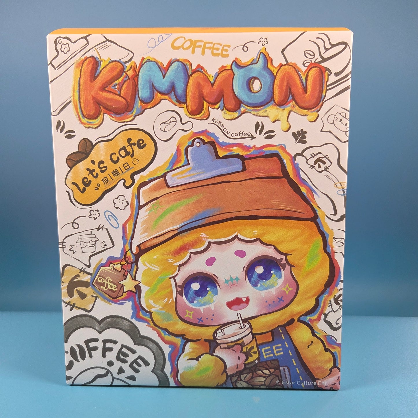KIMMON Let's Cafe Plush Doll Pendant - Blue Mountain Mocha