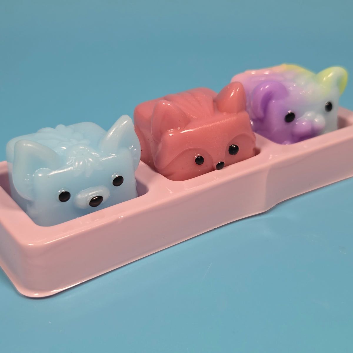 Mushykins Mystery Mini Mushy Taba Squishies - Misty (Super Rare), Cupcake, Scout