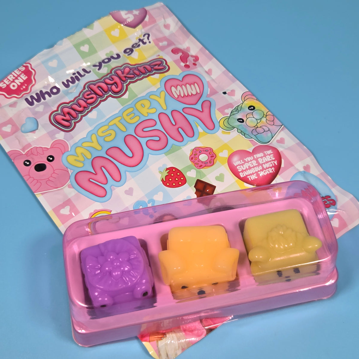 Mushykins Mystery Mini Mushy Taba Squishies - Lily, Shirley, Rosy