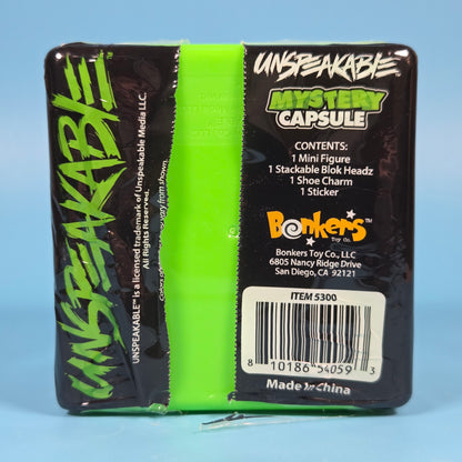 Unspeakable Mystery Capsule Series 1 inc Mini Figure, Blok Headz, Shoe Charm, Sticker (Set 2)