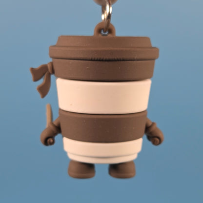 Skifidol Italian Brainrot Keychain - Capuchino Assassino