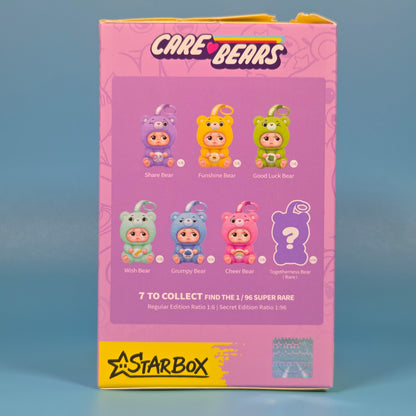 Starbox Sad Baby Care Bears Plush Keychains - Cheer Bear