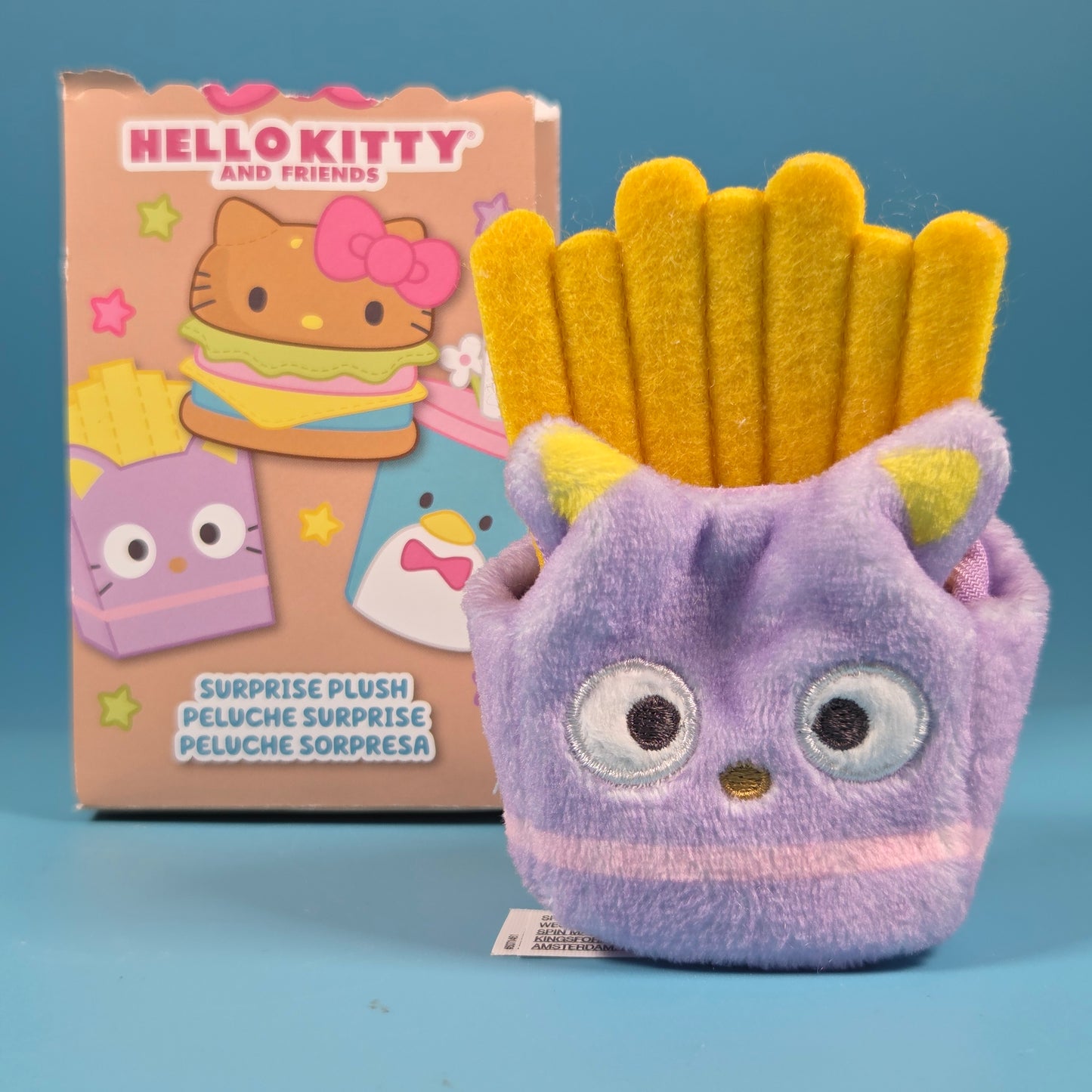 GUND Hello Kitty Surprise Plush Keychain - Chococat Fries