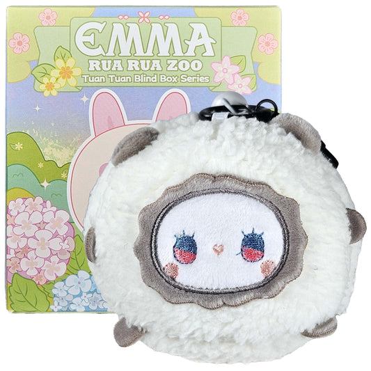 Lucky Emma Rua Rua Zoo Plush Dangler - Chubby Bear