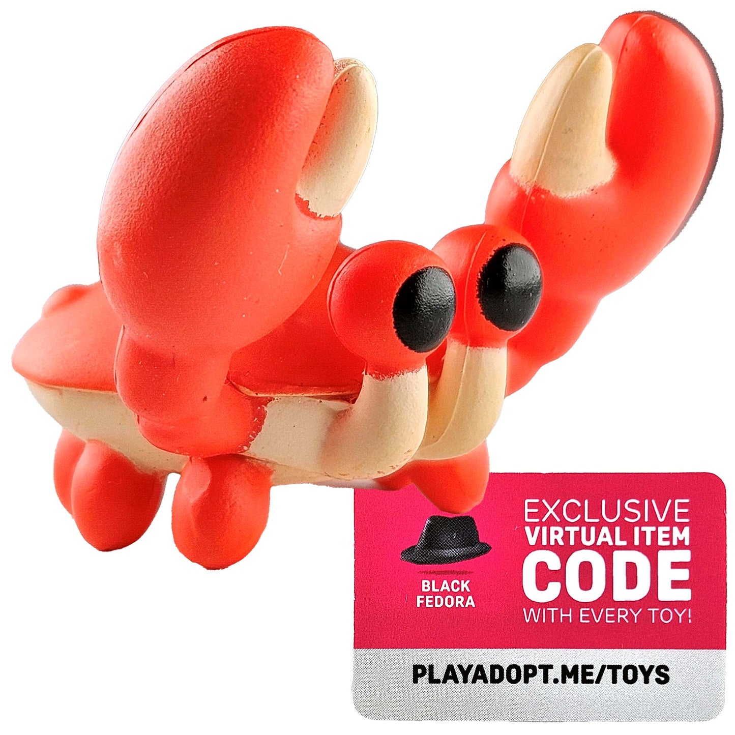 Adopt Me Mystery Pets Series 1 - Crab (Uncommon) with Black Fedora Code