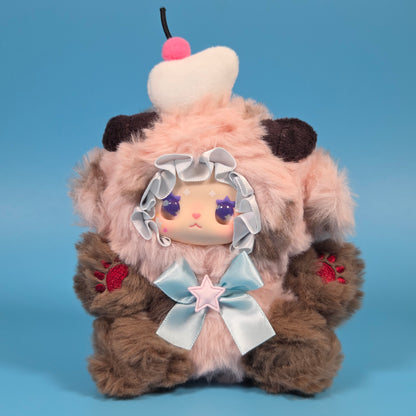 Lovely Emma Hugging Series Plush Charm - Dark Chocolate Lamb