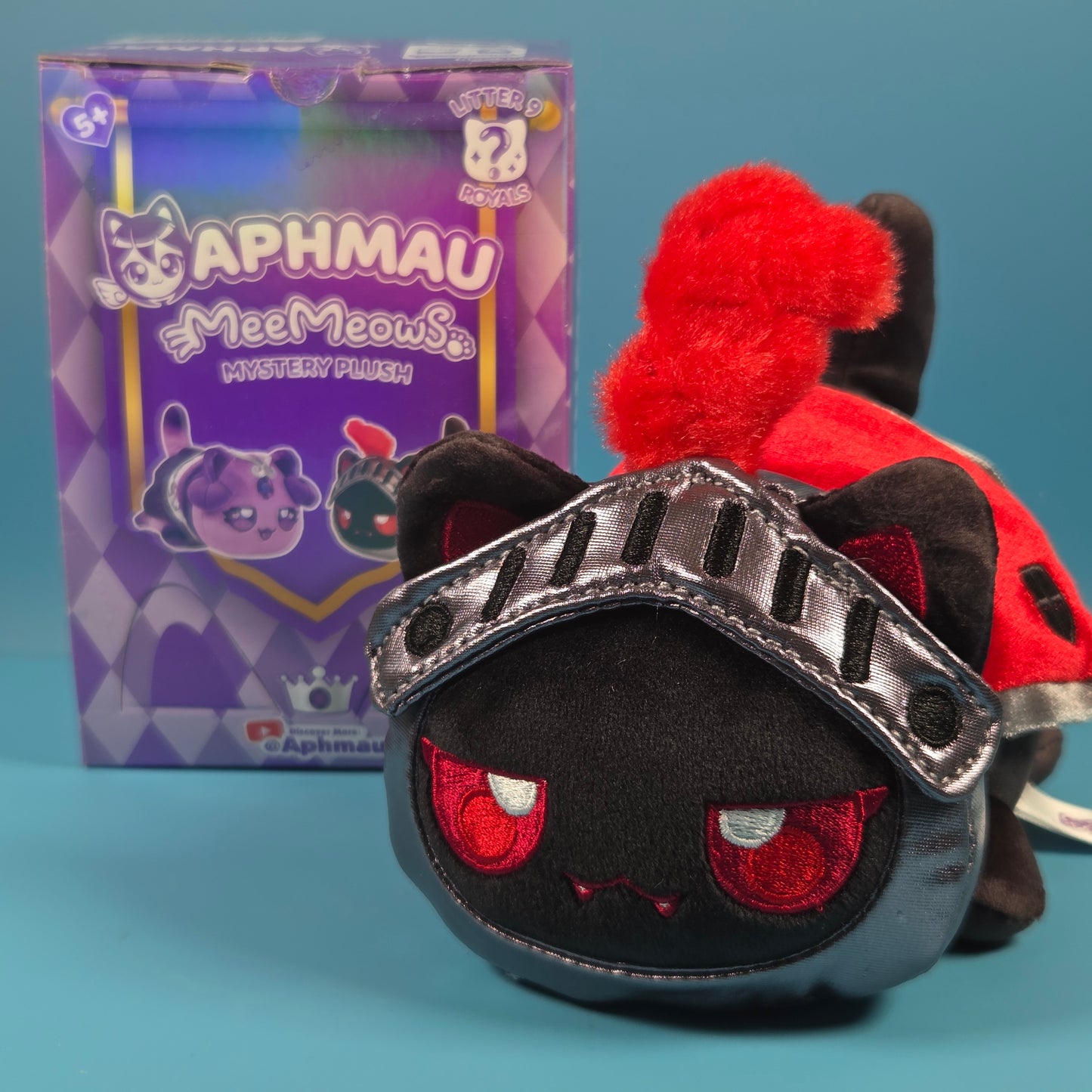 Aphmau MeeMeows Plush Royals Litter 9 - Dark Knight Cat