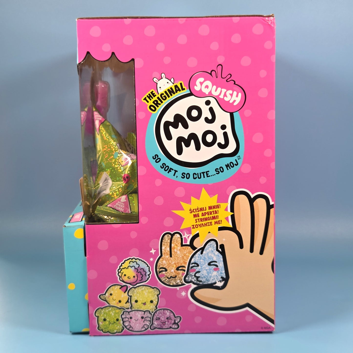 14x Moj Moj The Original Squish Series 1 Blind Bags & Display Case (CDU)