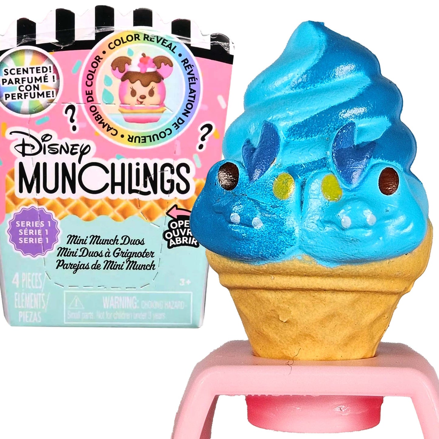 Disney Munchlings Mini Munch Series 1 - Flotsam & Jetsam (RARE) Blue Raspberry Frozen Yogurt