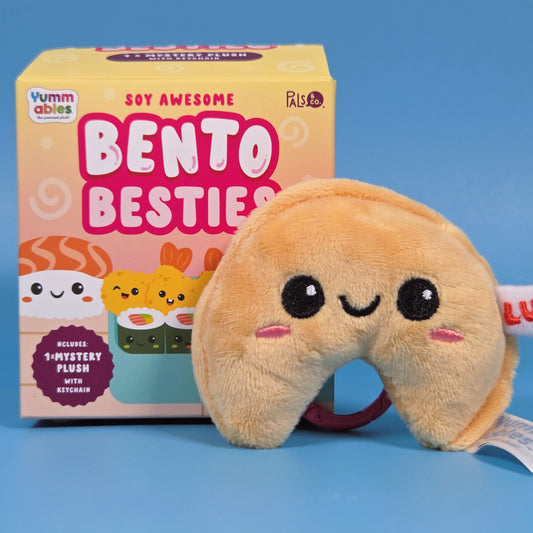 Yummables Bento Besties Plushie Keychain - Fortune Cookie