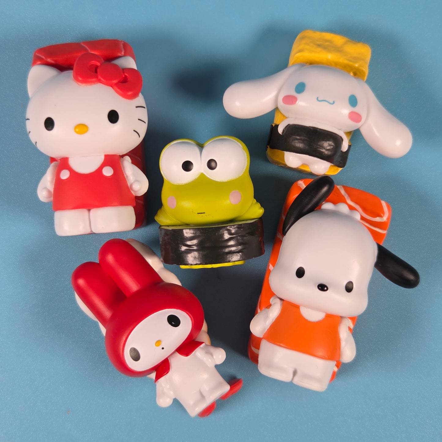 TOMY Twinchees Hello Kitty & Friends Sushi - Full Set of 5