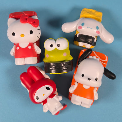 TOMY Twinchees Hello Kitty & Friends Sushi - Full Set of 5