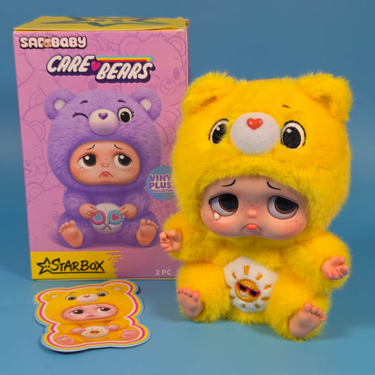 Starbox Sad Baby Care Bears Plush Keychains - Funshine Bear