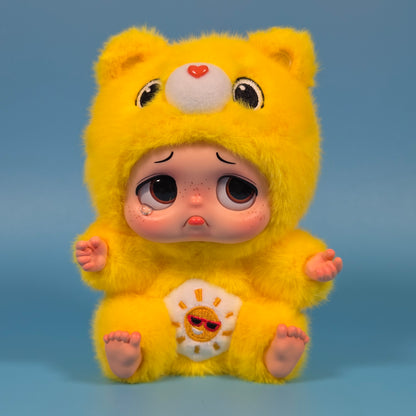 Starbox Sad Baby Care Bears Plush Keychains - Funshine Bear