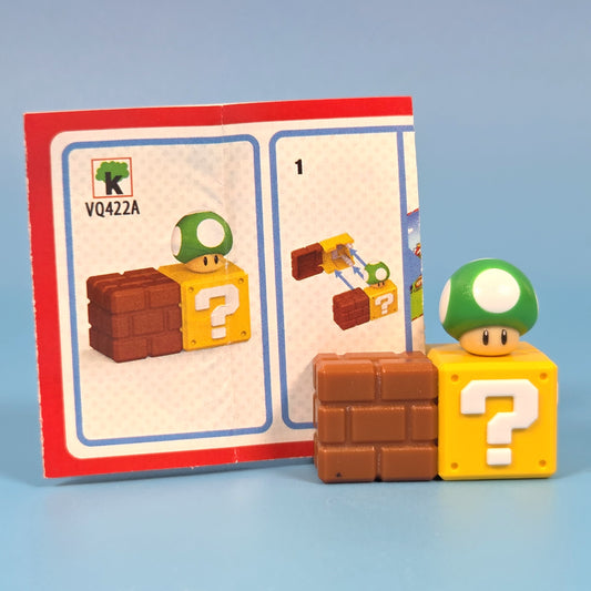 Super Mario Kinder Joy - Green Mushroom Photo Holder (VQ422A)