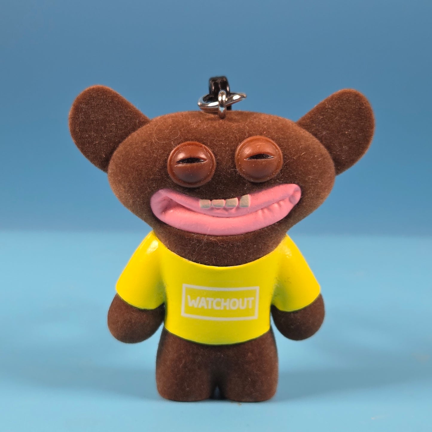 Fugglers Bag Clips - Grin Grin (Brown Flocked)