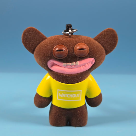 Fugglers Bag Clips - Grin Grin (Brown Flocked)
