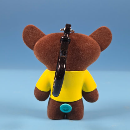 Fugglers Bag Clips - Grin Grin (Brown Flocked)
