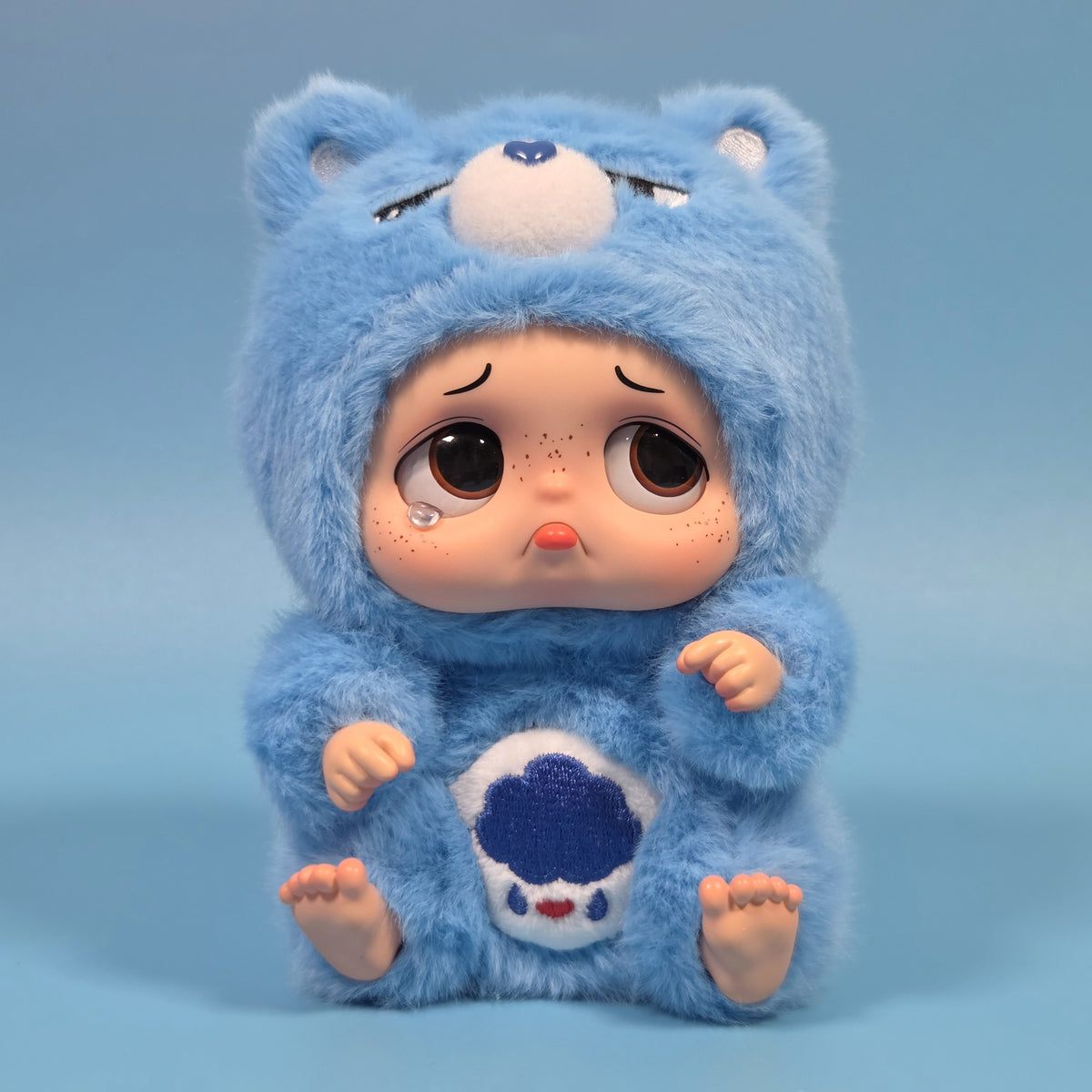Starbox Sad Baby Care Bears Plush Keychains - Grumpy Bear