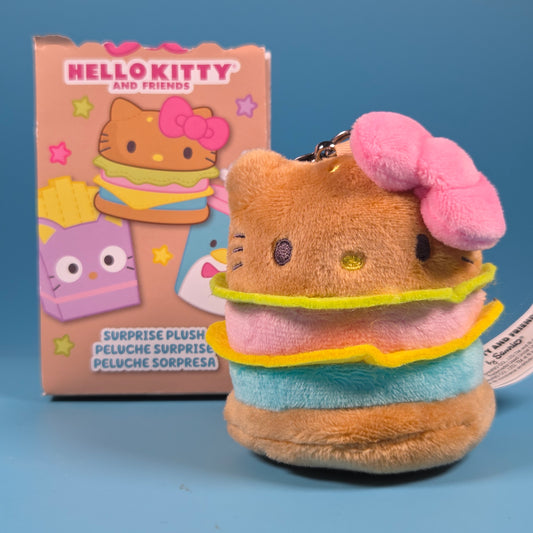 GUND Hello Kitty Surprise Plush Keychain - Hello Kitty Burger