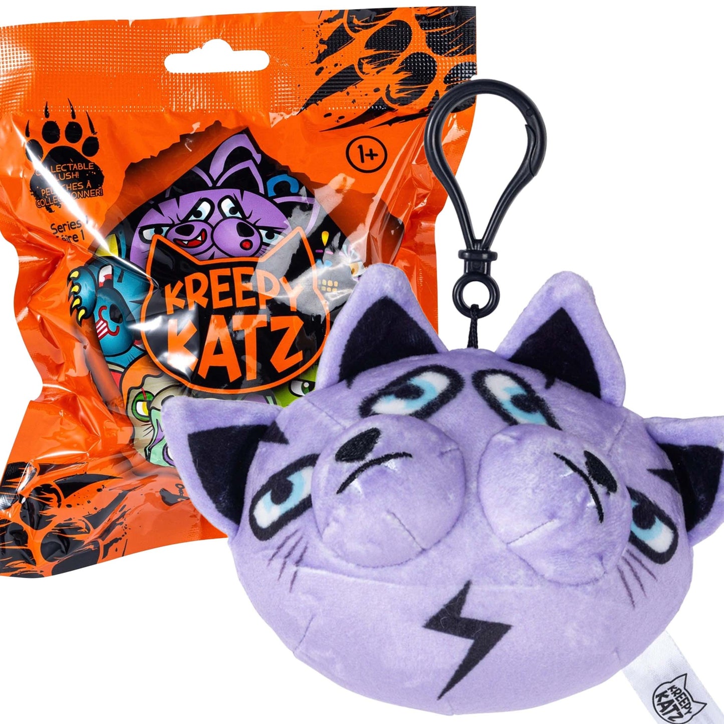 Kreepy Katz Plush Bag Clip - Kitty & Katty (Chase)